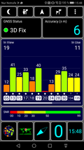 GPS test outdoors