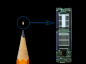 The reported tiny Chinese spy chip in question was smaller than a pencil tip. (Source: Debuglies via Bloomberg)
