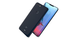 The ZTE promotional text describes the effect of the Iceberg's glass unibody as 