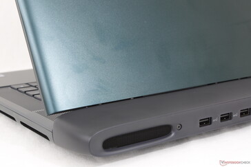 Dark metal outer surface and black deck attract fingerprints very easily