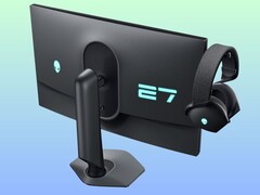 The AW2725QF comes with a 4-way adjustable stand and retractable headphone hanger (Image source: Alienware)