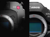 Canon's teased cinema camera looks like it features some updates akin to the EOS R1. (Image source: Canon - edited)