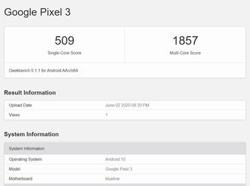 The Snapdragon 845 on Geekbench,