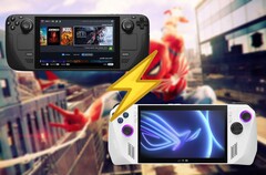 The Steam Deck struggled with Spider-Man 2, while the ROG Ally performed decently well. (Image source: Steam, Asus, Valve, edited)