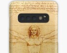 Ice universe used da Vinci's Vitruvian Man to tease the Galaxy Note 10. (Image source: Redbubble)