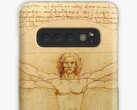 Ice universe used da Vinci's Vitruvian Man to tease the Galaxy Note 10. (Image source: Redbubble)