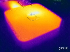 Surface temperatures stress test after 1 hour: maximum ~37 °C on the top side