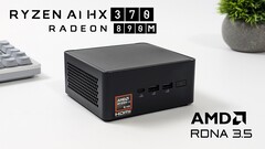 The prototype AMD Ryzen 9 AI HX 370 mini PC performs well across different games (Image source: ETA Prime)