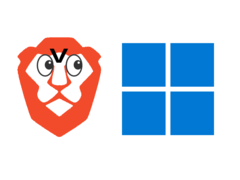 Brave blocks a key Windows 11 feature by default. (Image source: Brave logo and Windows 11 logo, w/ edits)