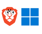 Brave blocks a key Windows 11 feature by default. (Image source: Brave logo and Windows 11 logo, w/ edits)