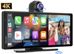 There are options for those who do not want to disassemble their dash to install an Android Auto or Car Play head-unit (Image Source: Carpuride)