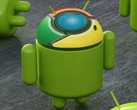 Chromedroid statue render, Google Chrome mobile has one billion users