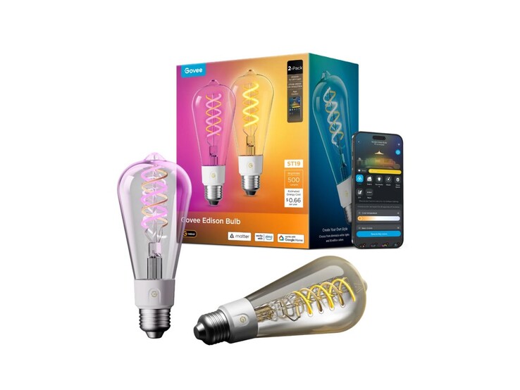 The Govee E26 Smart Edison Light Bulb 500lm for the US