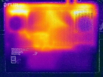 Surface temperatures stress test (top side)