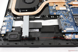 Accessible 2.5-inch SATA III bay adjacent to the corner speaker