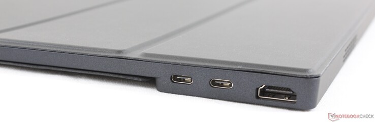 left: 2x USB Type-C w/ DisplayPort support, HDMI