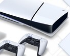 PS5 console shown with two controllers (Image source: Sony Interactive Entertainment with edits)