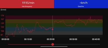 Heart Rate Curve: Polar H10