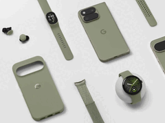 The unknown Google wearable has an oblong display.