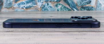 Left: SIM, volume, action button