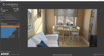 CineBench R20 on Razer Creator mode