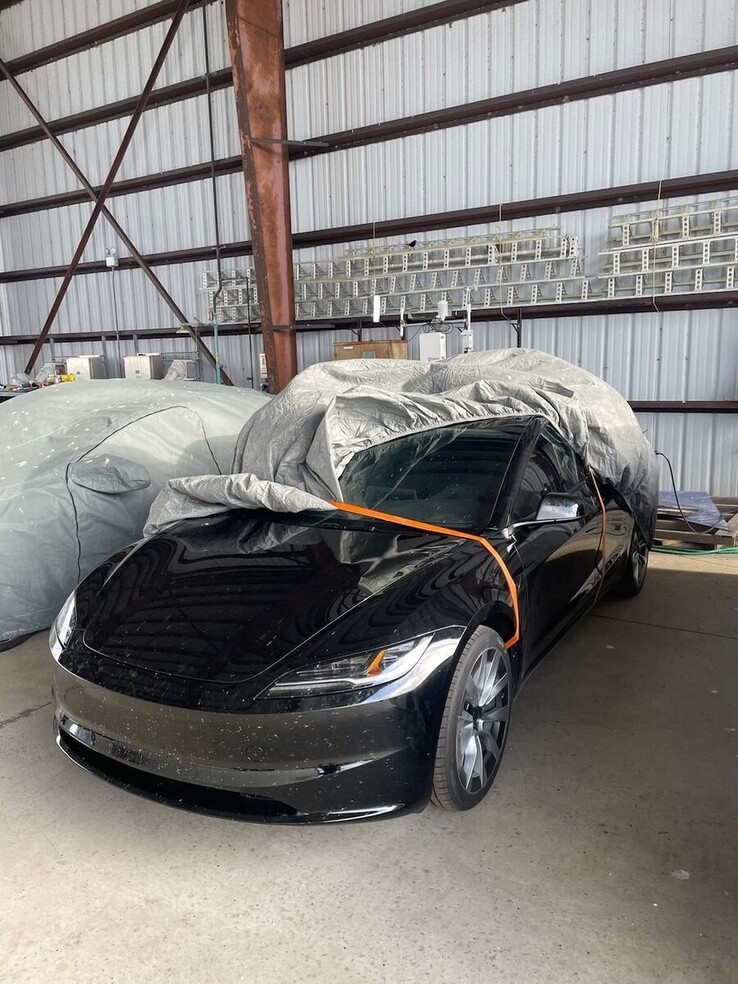 Purported Tesla Model 3 "Highland" design refresh with more aggressive headlight styling