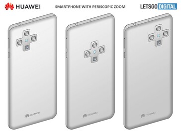 Some renders based on the new patent. (Source: CNIPA via LetsGoDigital)