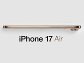 Unofficial render of the rumored iPhone 17 Air. (Image source: MacRumors - edited)