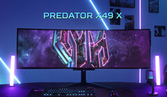 The Predator X49 X appears to share the same Gen 2 QD-OLED panel as recent RedMagic and Philips Evnia releases. (Image source: Acer)