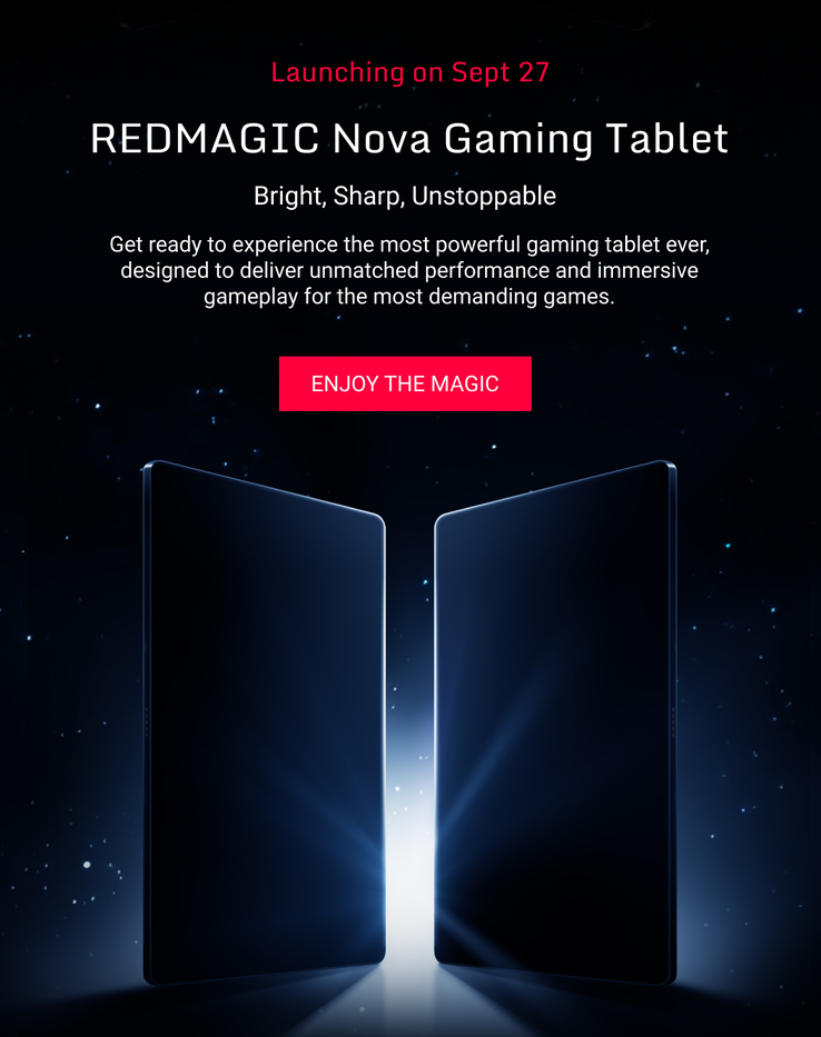 RedMagic hints at a world-beating tablet launch. (Source: RedMagic)