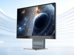 The AideaONE R27 from the front with its front-firing speakers visible.