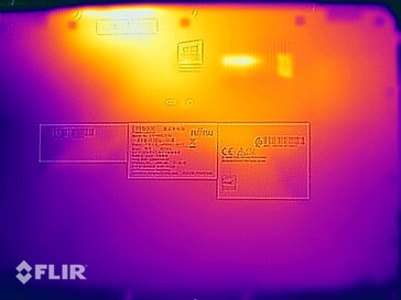 Surface temperatures stress test (bottom side)