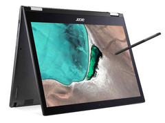 Acer&#039;s Chromebook Spin 13 features a 360-degree hinge that activates the tablet mode. (Source: Acer)