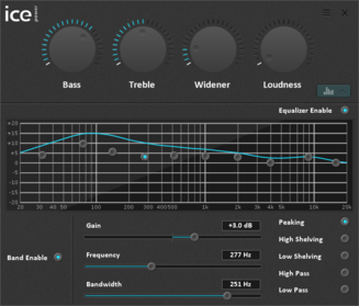 ...features an integrated equalizer ...features an integrated equalizer