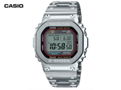 The Casio GMW-B5000D-1C (pictured) has a red accent ring around the inner edge of the metal bezel. (Image source: Great G-Shock World)