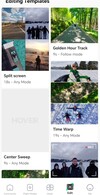 The app also offers content templates and community features