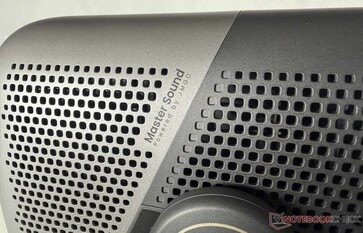 The stereo speakers are hidden behind the grilles.