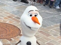 An AI-based Olaf robot suddenly toppled over at Disneyland Paris.