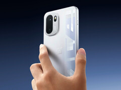 The OnePlus Ace 6 in its Quicksilver finish. (Image source: OnePlus)