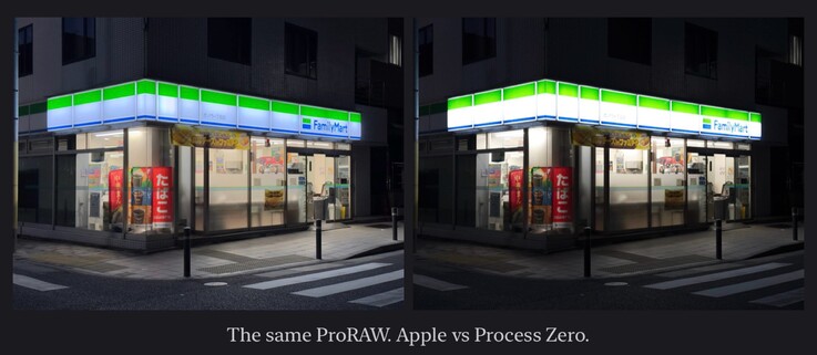 ProRAW files recorded by Halide Mark III bypass the extensive image processing that Apple's ProRAW typically relies on