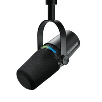 The multicolour LED touch panel can be used to mute the mic (Image source: Shure)