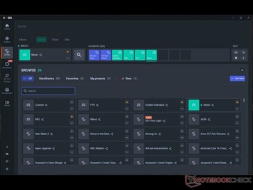 EQ presets.