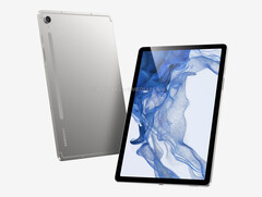 The Galaxy Tab S9 FE will arrive later this year with a larger plus model. (Image source: @OnLeaks &amp; MediaPeanut)