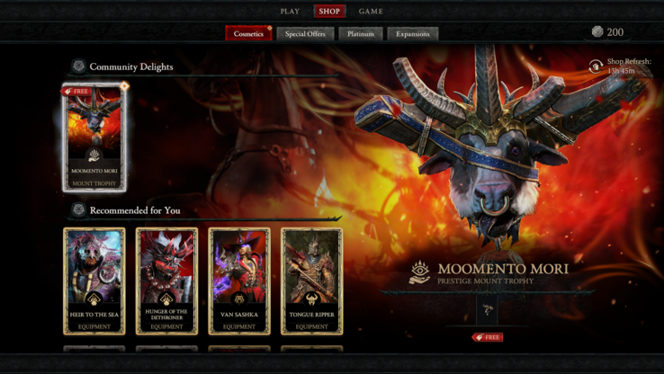 Please don't try to sell me stuff as I login to the game