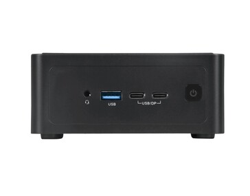 Front I/O of the NovaCustom NUC Box mini PC. (Image source: NovaCustom)