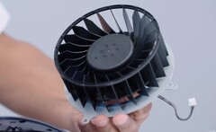 It appears a third different type of fan was shown in the official PS5 teardown video. (Image source: Sony)
