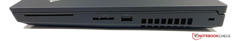 Right side: SmartCard reader, SD reader, USB-A (3.2 Gen.1), Kensington