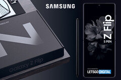 The Galaxy Z Flip 3 looks like it will feature S-Pen support. (Image: LetsGoDigital)