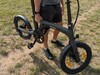 The bike is quite well balanced and can be carried with one hand