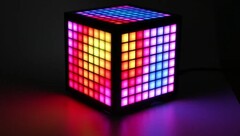 The LumiCube has 192 LEDs, an IPS display and multiple sensors. (Image source: Abstract Foundry)